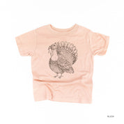 Thanksgiving Turkey Sketch - Child Tee Little Mama Shirt Shop
