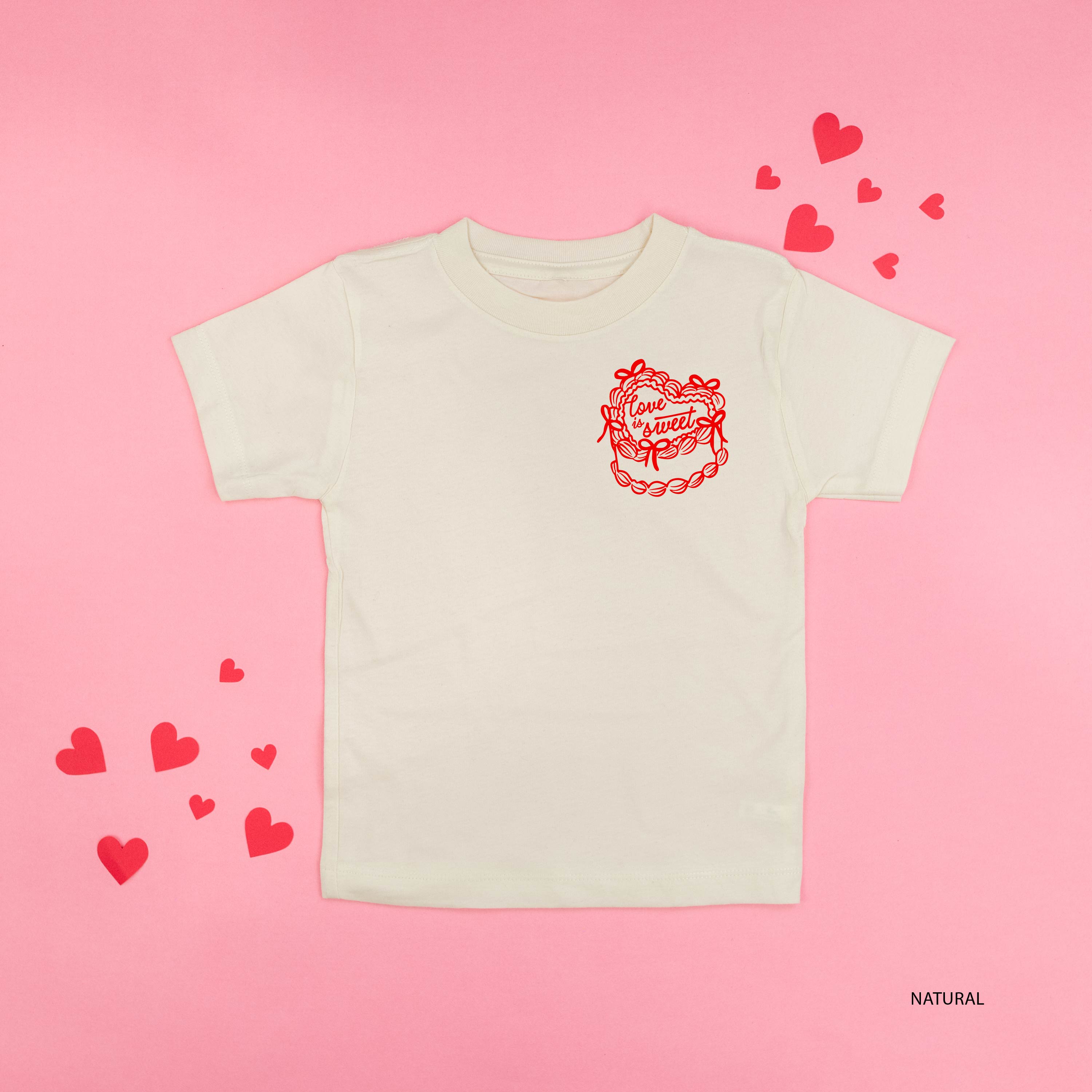Love Is Sweet (pocket) - Child Tee Little Mama Shirt Shop