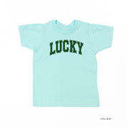 Lucky - Varsity Outline - Child Tee Little Mama Shirt Shop