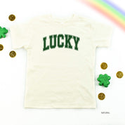 Lucky - Varsity Outline - Child Tee Little Mama Shirt Shop