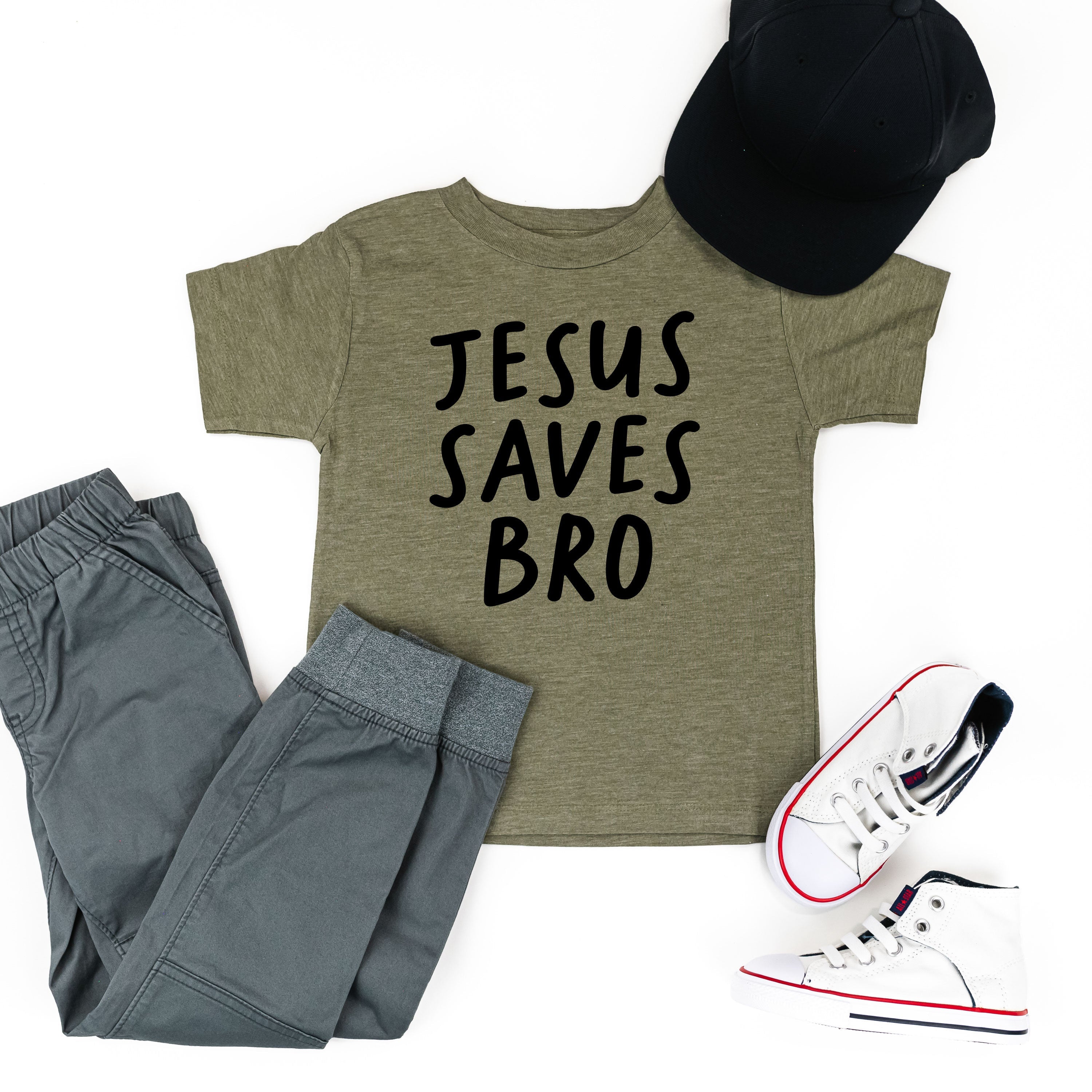 Jesus Saves Bro - Child Tee Little Mama Shirt Shop