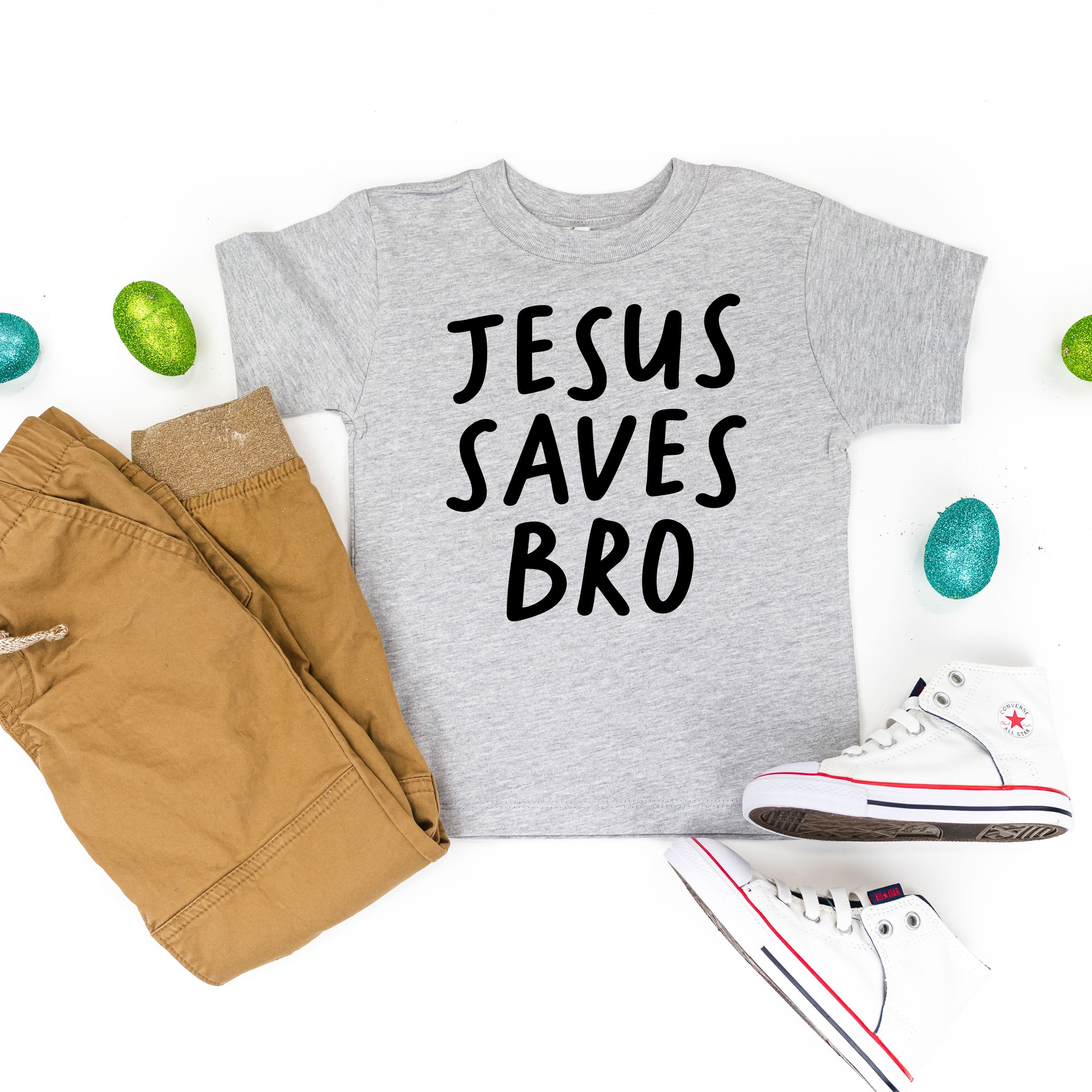 Jesus Saves Bro - Child Tee Little Mama Shirt Shop