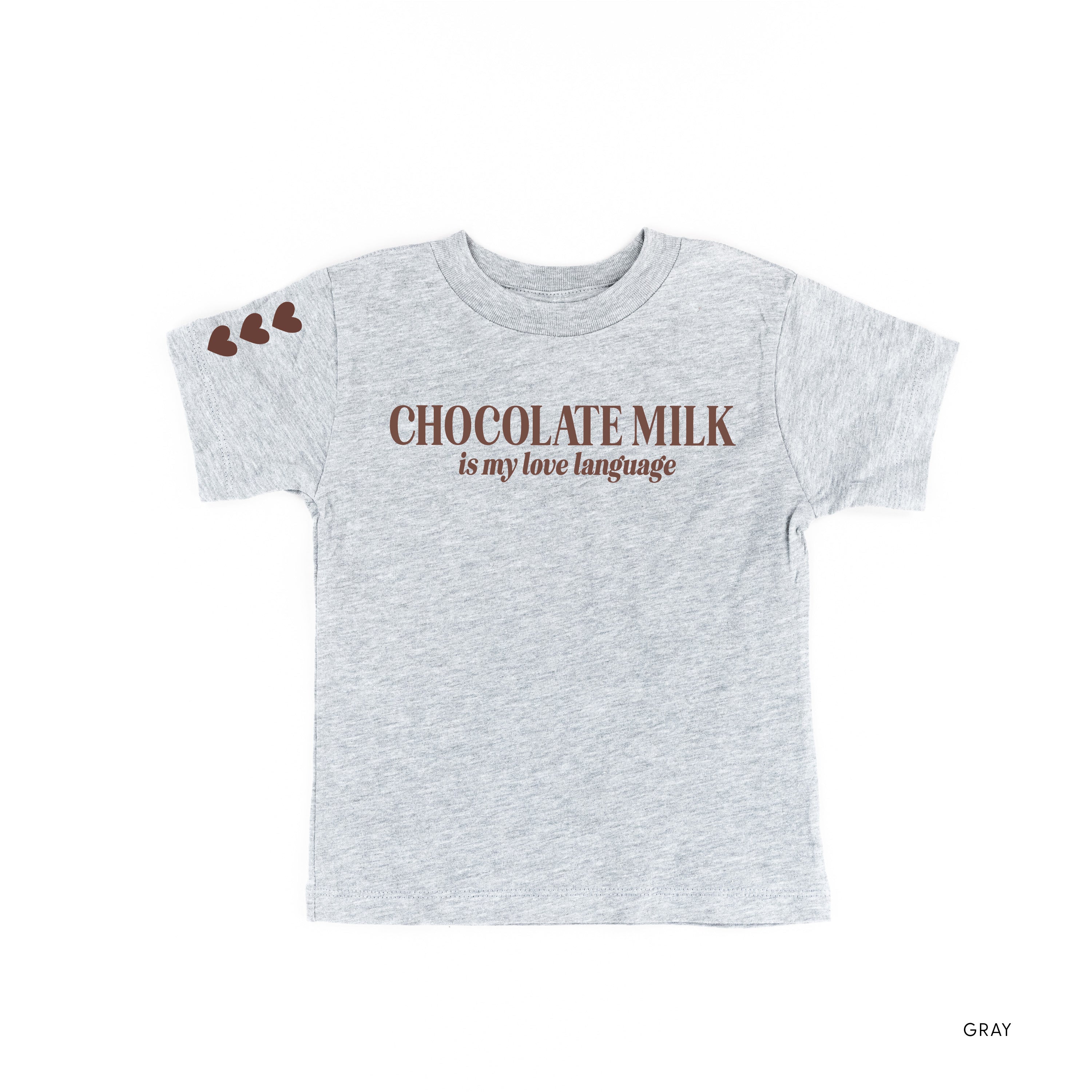 Chocolate Milk Is My Love Language (sd) - Child Tee Little Mama Shirt Shop