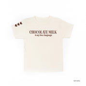 Chocolate Milk Is My Love Language (sd) - Child Tee Little Mama Shirt Shop