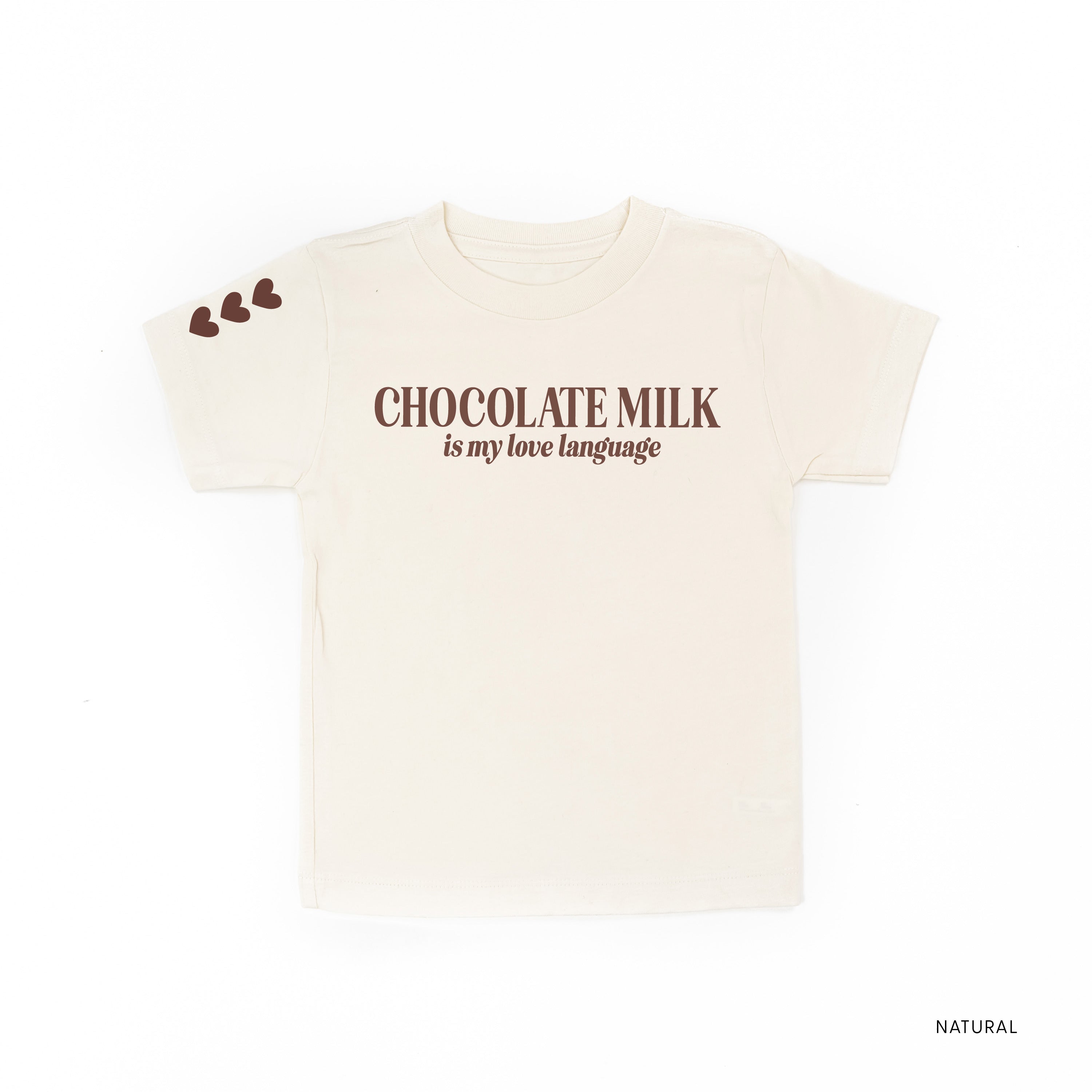Chocolate Milk Is My Love Language (sd) - Child Tee Little Mama Shirt Shop