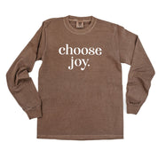 Classic Choose Joy - LONG SLEEVE Comfort Colors Tee Little Mama Shirt Shop