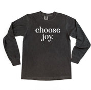 Classic Choose Joy - LONG SLEEVE Comfort Colors Tee Little Mama Shirt Shop