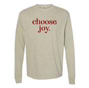 Classic Choose Joy - LONG SLEEVE Comfort Colors Tee Little Mama Shirt Shop