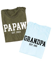 "(Choose Your Grandpa Name) - Est. (Select Your Year)" ﻿- Unisex Tee Little Mama Shirt Shop