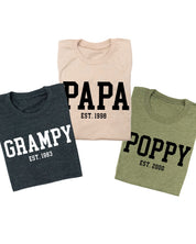 "(Choose Your Grandpa Name) - Est. (Select Your Year)" ﻿- Unisex Tee Little Mama Shirt Shop