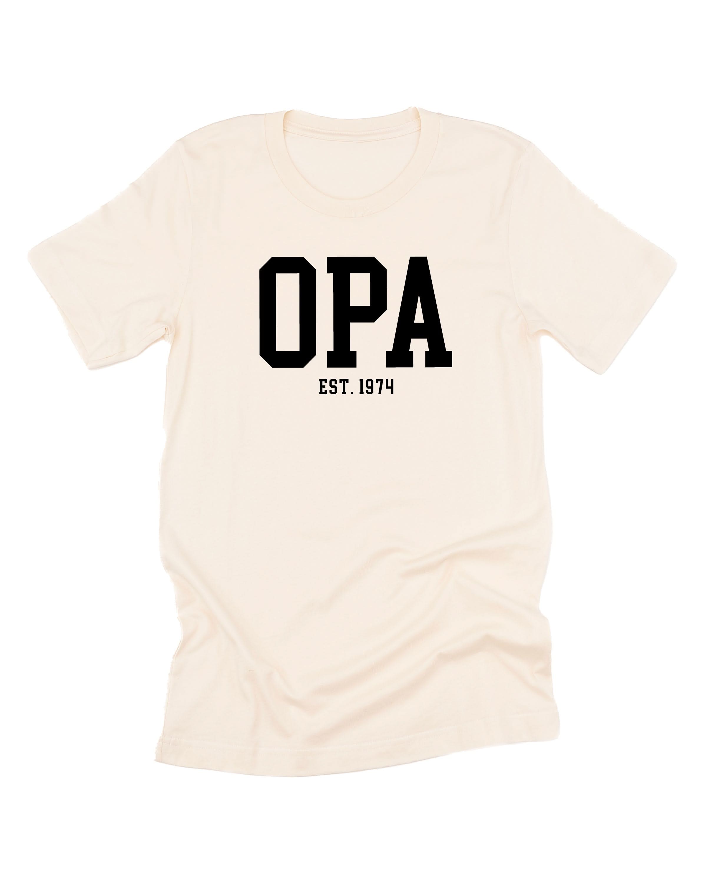 "(Choose Your Grandpa Name) - Est. (Select Your Year)" ﻿- Unisex Tee Little Mama Shirt Shop