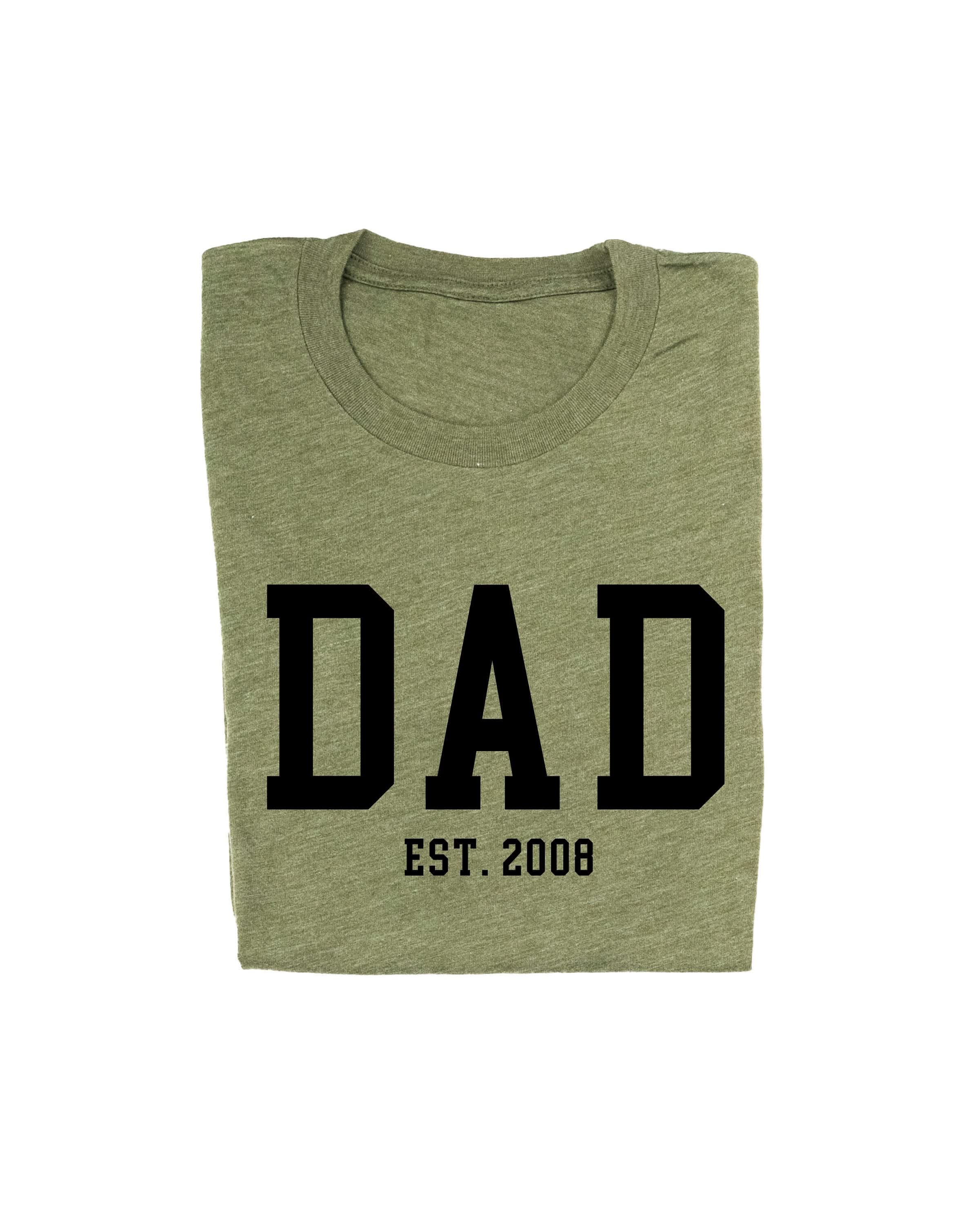 "(Choose Your Grandpa Name) - Est. (Select Your Year)" ﻿- Unisex Tee Little Mama Shirt Shop