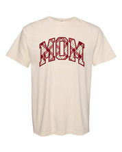 Christmas Gingham - Parent Names - Comfort Colors Tee Little Mama Shirt Shop LLC