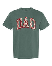 Christmas Gingham - Parent Names - Comfort Colors Tee Little Mama Shirt Shop LLC