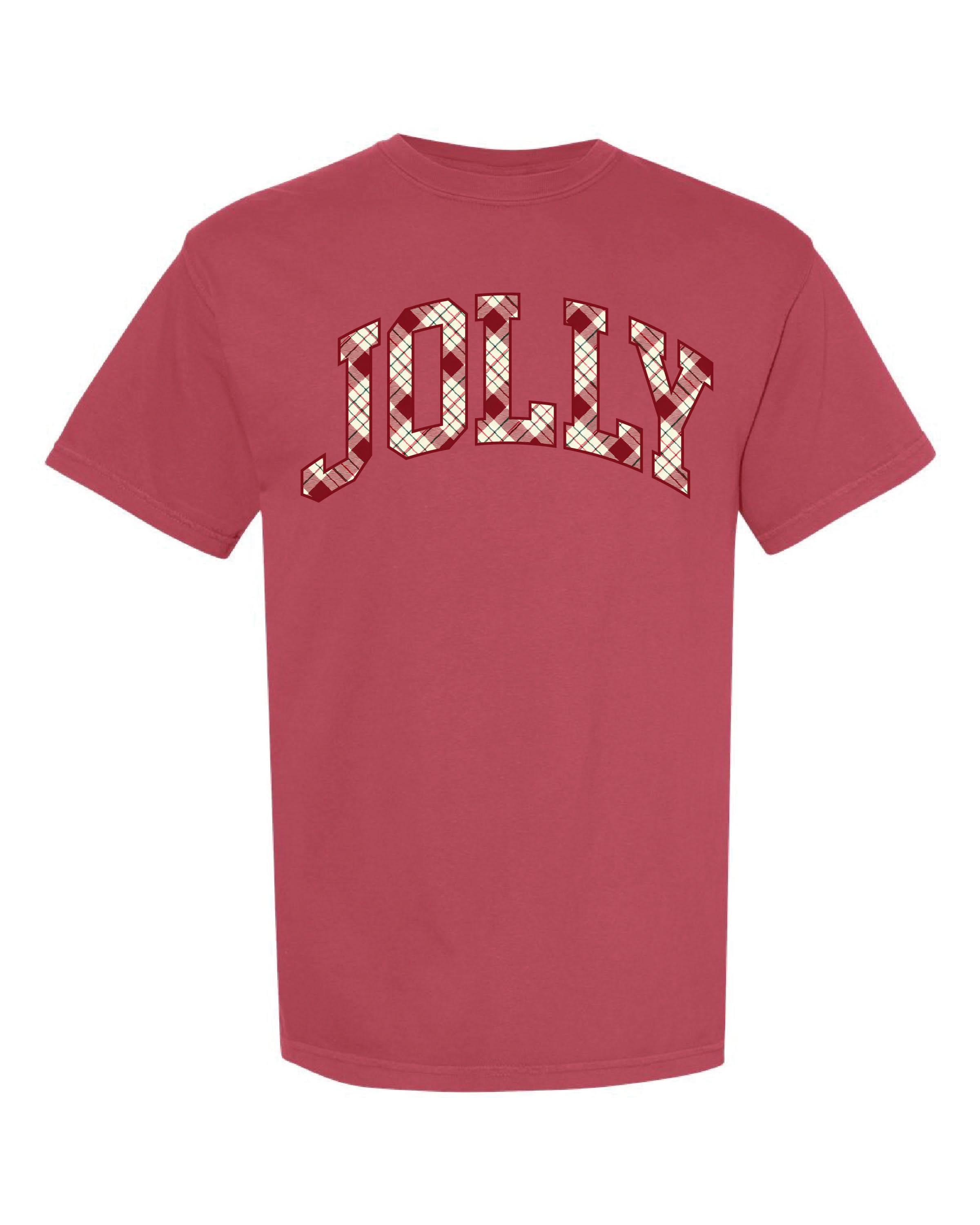 Christmas Gingham - Parent Names - Comfort Colors Tee Little Mama Shirt Shop LLC