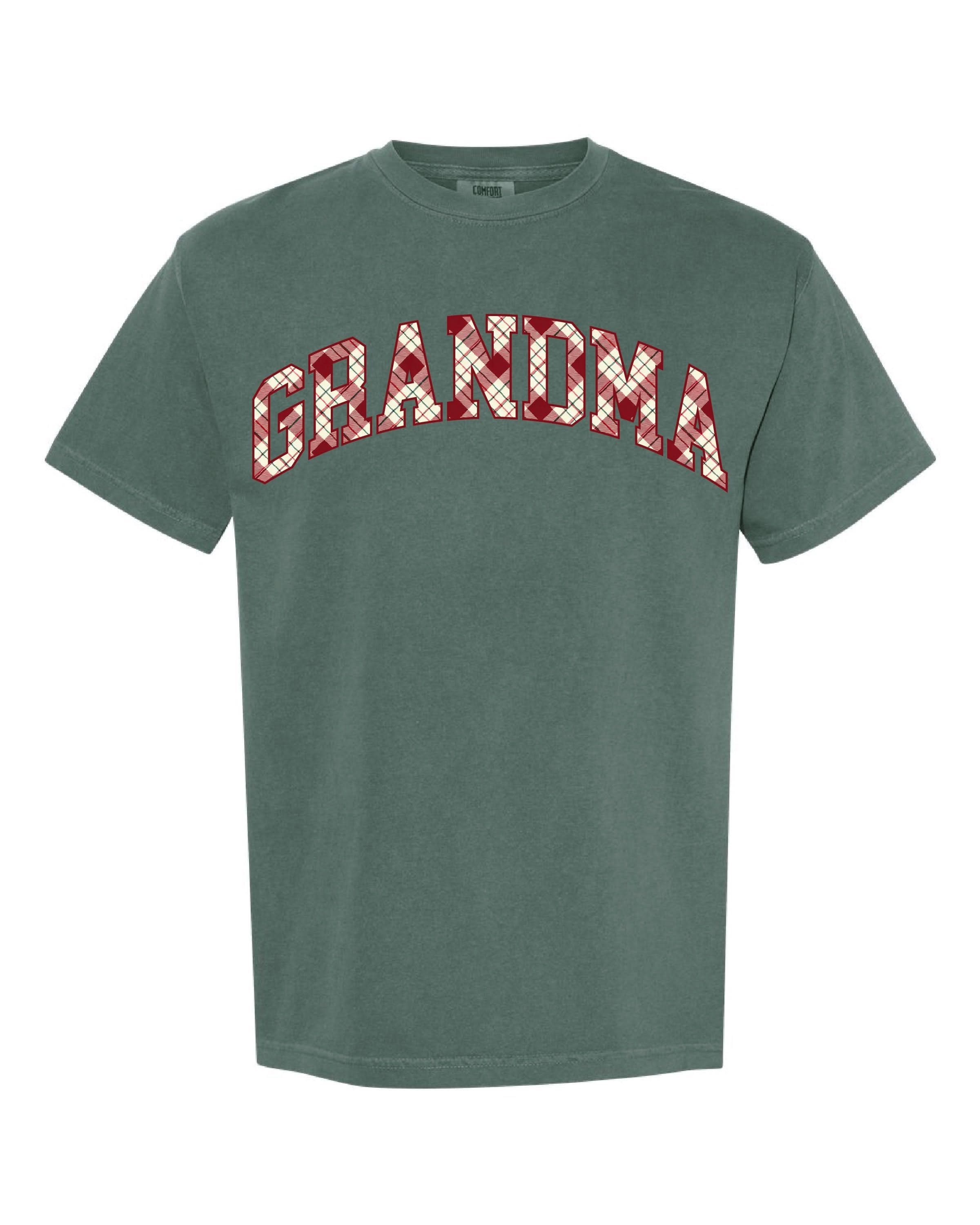 Christmas Gingham - Child Names - Child Tees Little Mama Shirt Shop LLC