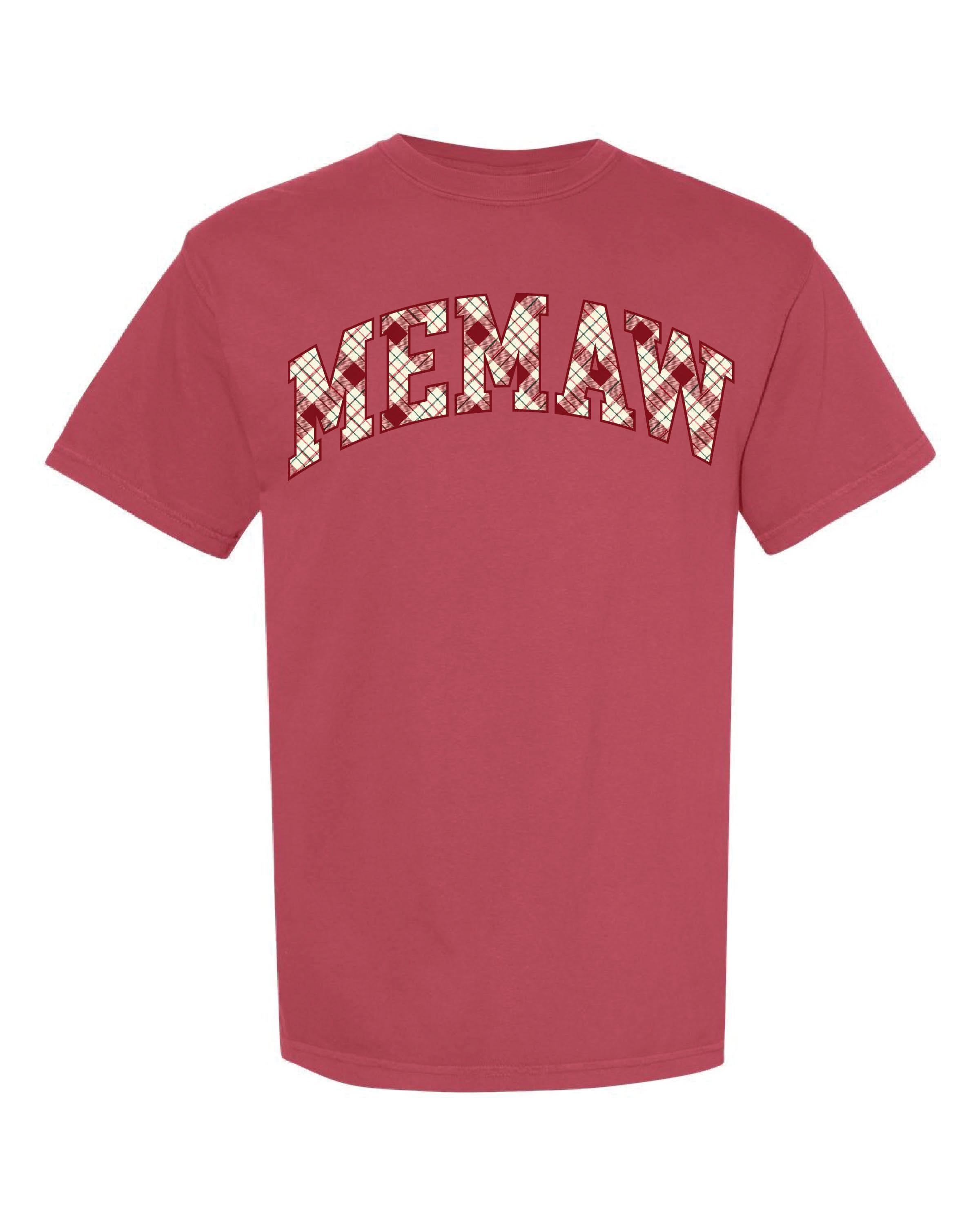 Christmas Gingham - Child Names - Child Tees Little Mama Shirt Shop LLC