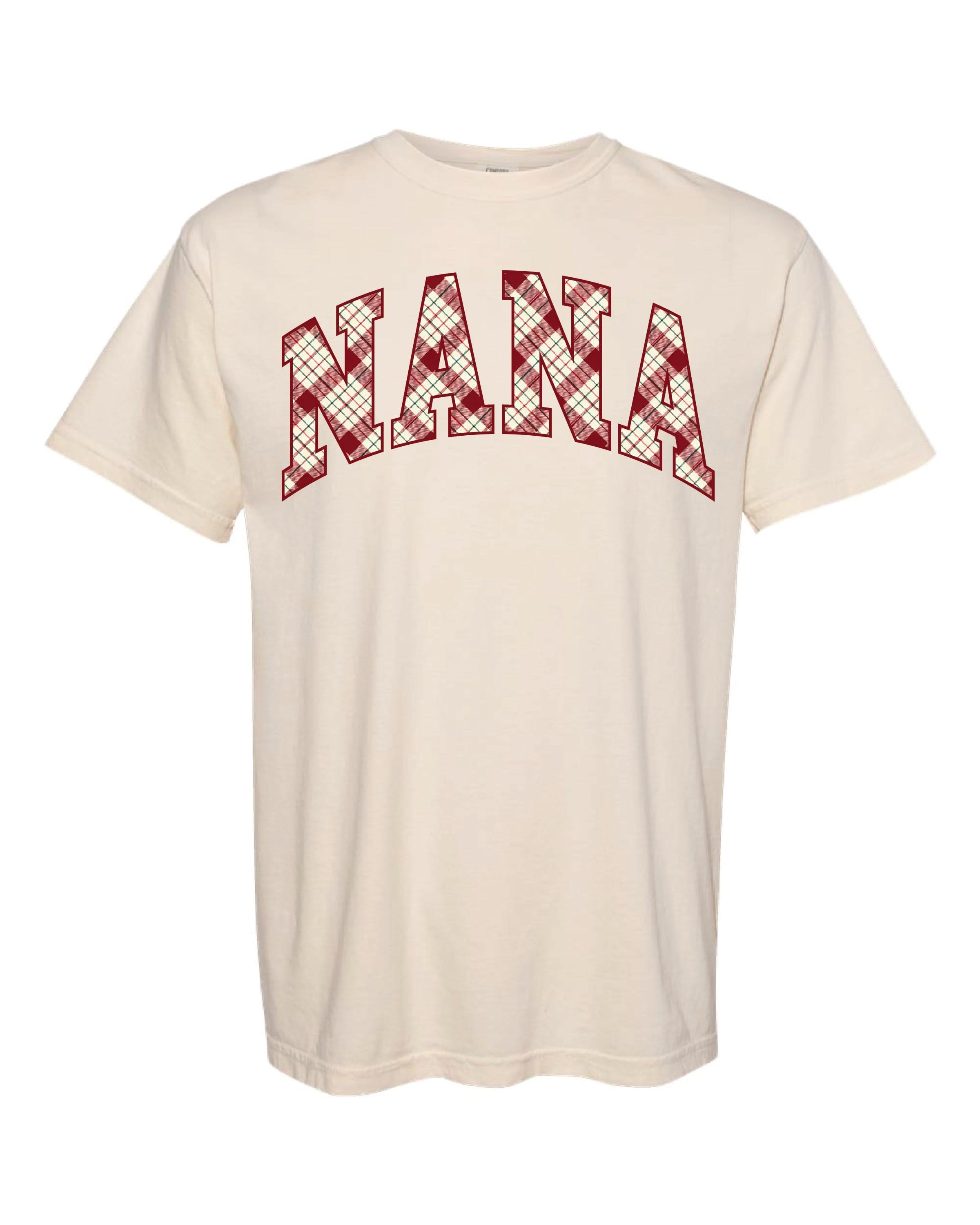 Christmas Gingham - Child Names - Child Tees Little Mama Shirt Shop LLC