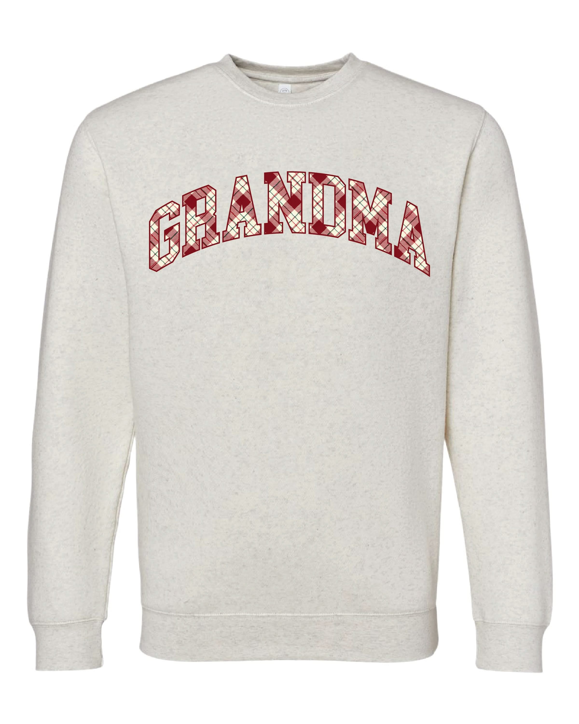 Christmas Gingham - Child Names - Child Elevated Fleece Little Mama Shirt Shop LLC