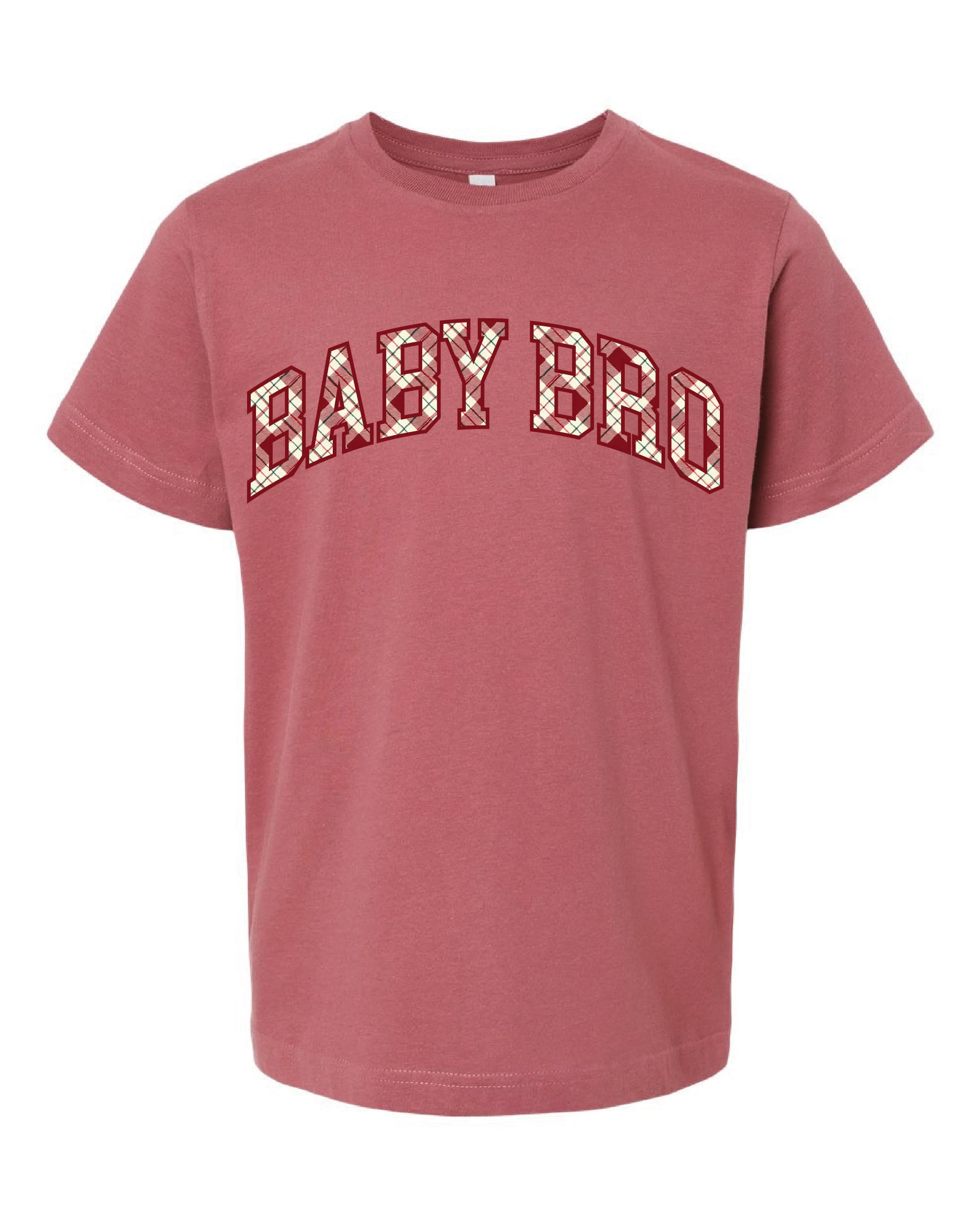 Christmas Gingham - Grandparent Names - Comfort Colors Tee Little Mama Shirt Shop LLC