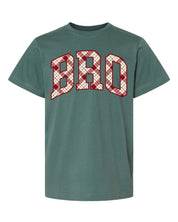 Christmas Gingham - Grandparent Names - Comfort Colors Tee Little Mama Shirt Shop LLC