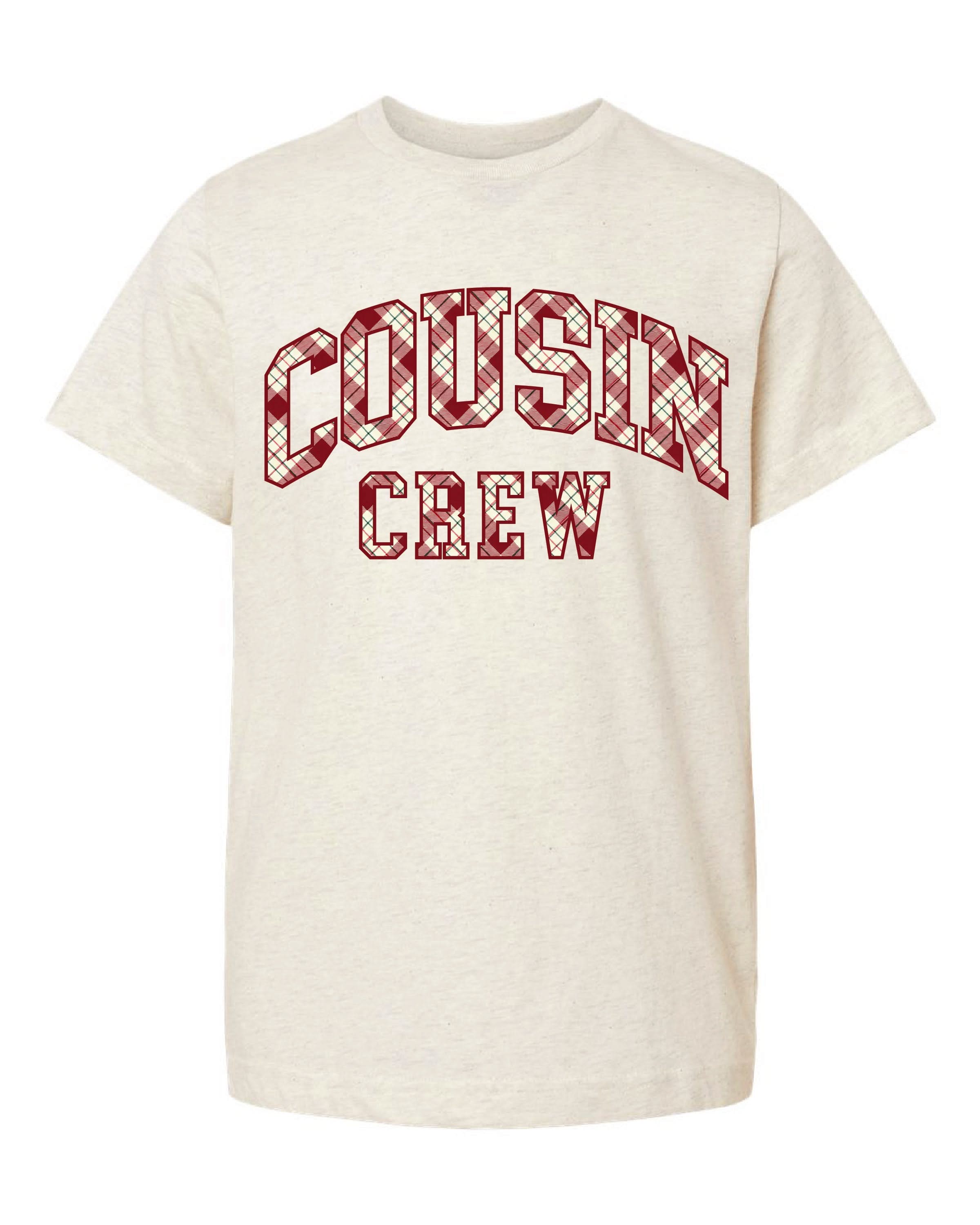 Christmas Gingham - Grandparent Names - Comfort Colors Tee Little Mama Shirt Shop LLC