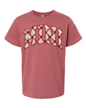 Christmas Gingham - Grandparent Names - Comfort Colors Tee Little Mama Shirt Shop LLC
