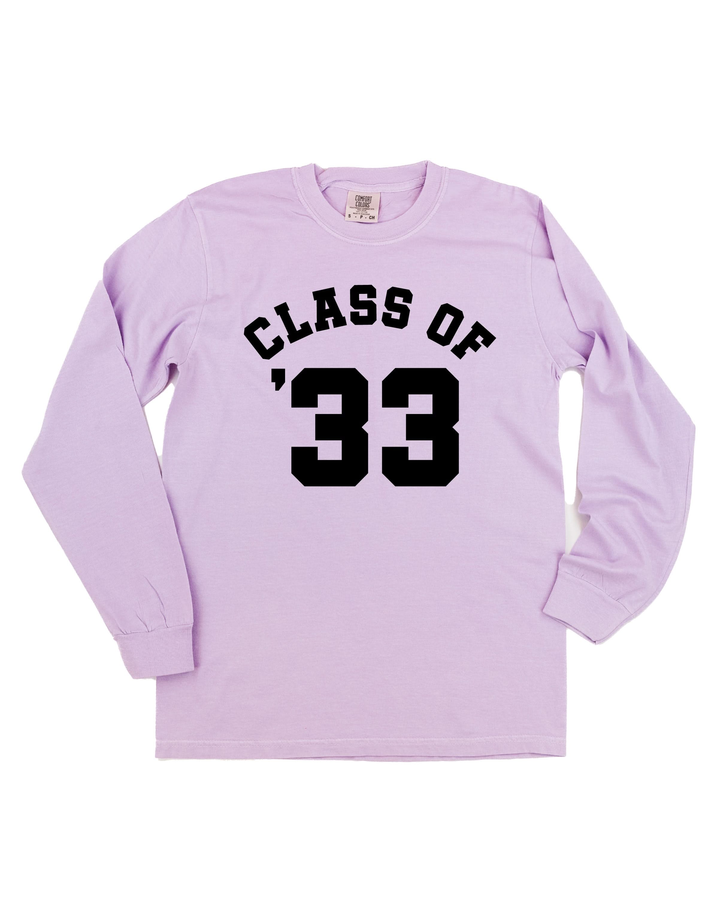Class of (Choose Your Year) - Long Sleeve Comfort Colors Tee Little Mama Shirt Shop