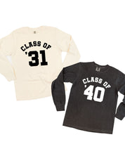 Class of (Choose Your Year) - Long Sleeve Comfort Colors Tee Little Mama Shirt Shop