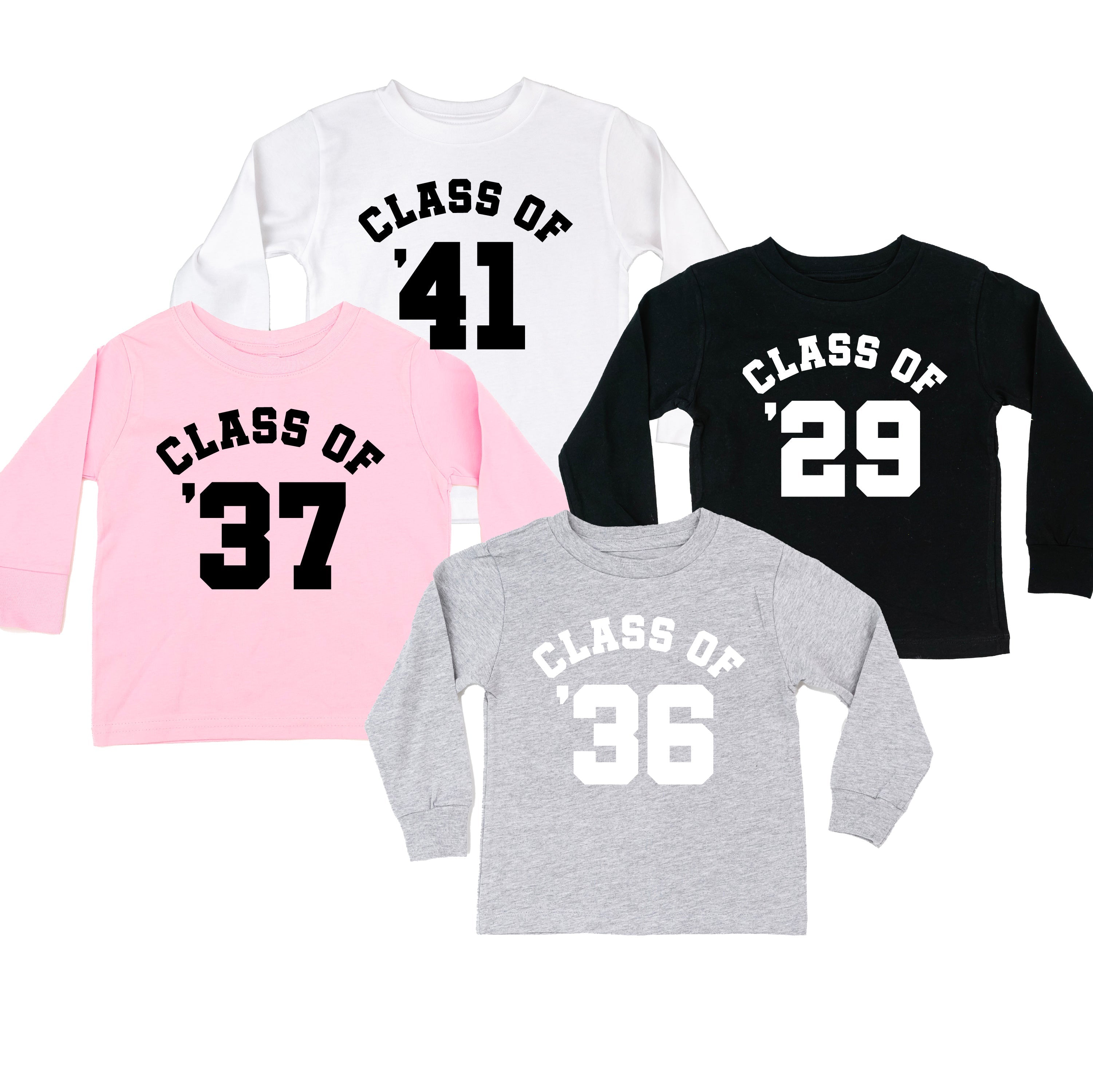 Class of (Choose Your Year) - Child LONG SLEEVE Tee Little Mama Shirt Shop