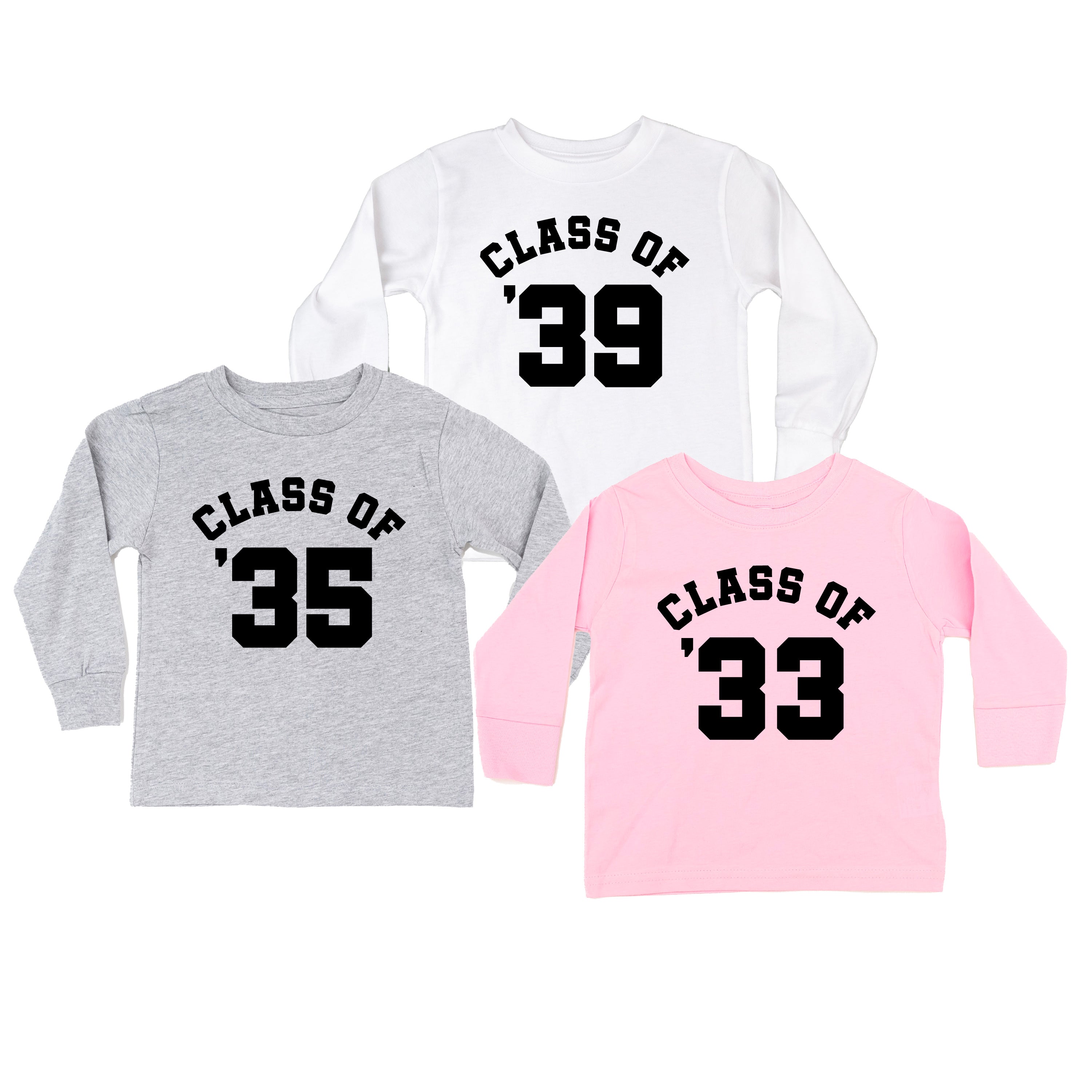 Class of (Choose Your Year) - Child LONG SLEEVE Tee Little Mama Shirt Shop