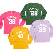 Class of (Choose Your Year) - LONG SLEEVE Comfort Colors Tee Little Mama Shirt Shop