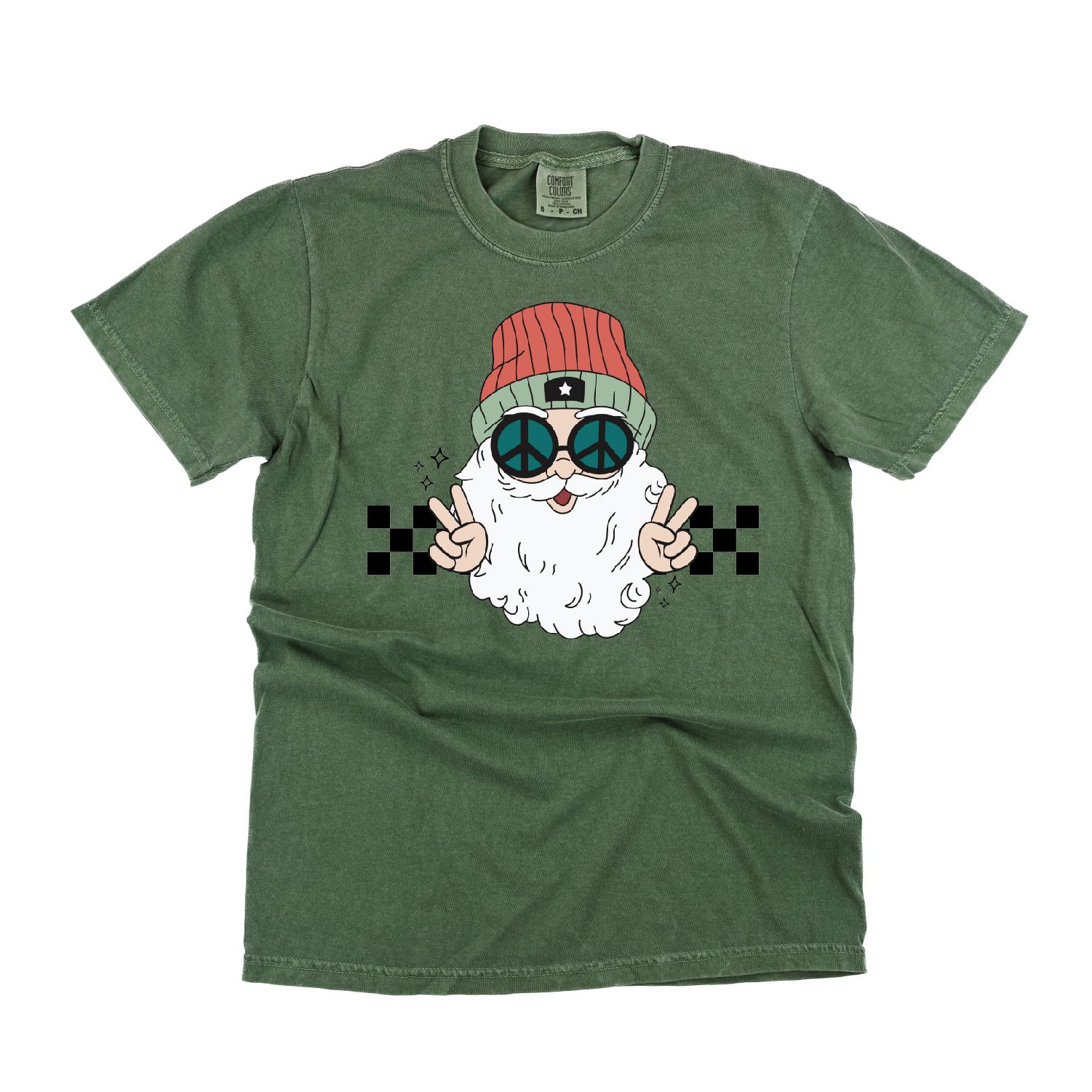 Groovy Santa - Comfort Colors Tee Little Mama Shirt Shop