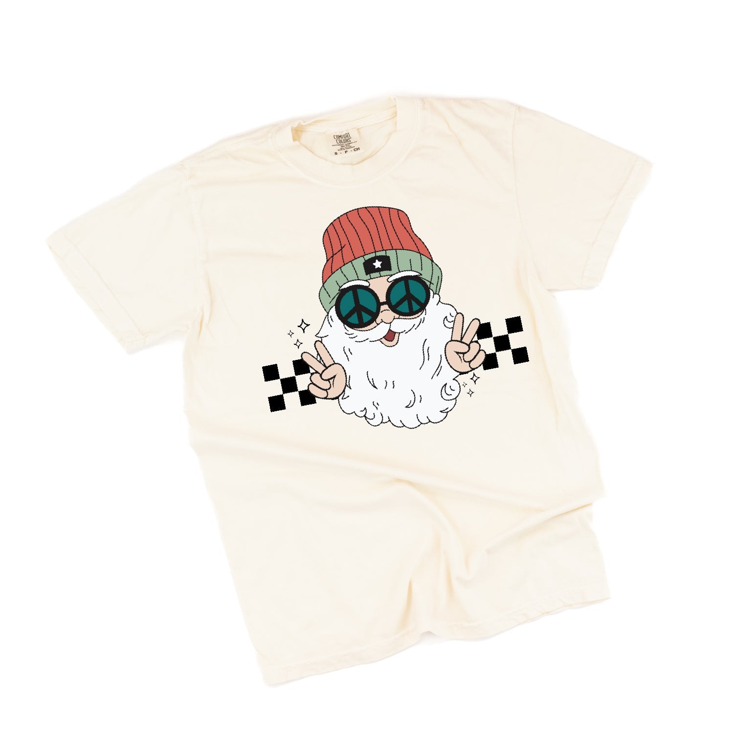 Groovy Santa - Comfort Colors Tee Little Mama Shirt Shop