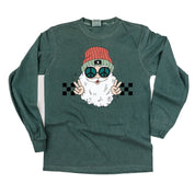 Groovy Santa - LONG SLEEVE Comfort Colors Tee Little Mama Shirt Shop
