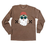 Groovy Santa - LONG SLEEVE Comfort Colors Tee Little Mama Shirt Shop
