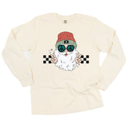 Groovy Santa - LONG SLEEVE Comfort Colors Tee Little Mama Shirt Shop