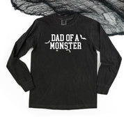 Dad of a Monster - Long Sleeve Comfort Colors Tee Little Mama Shirt Shop