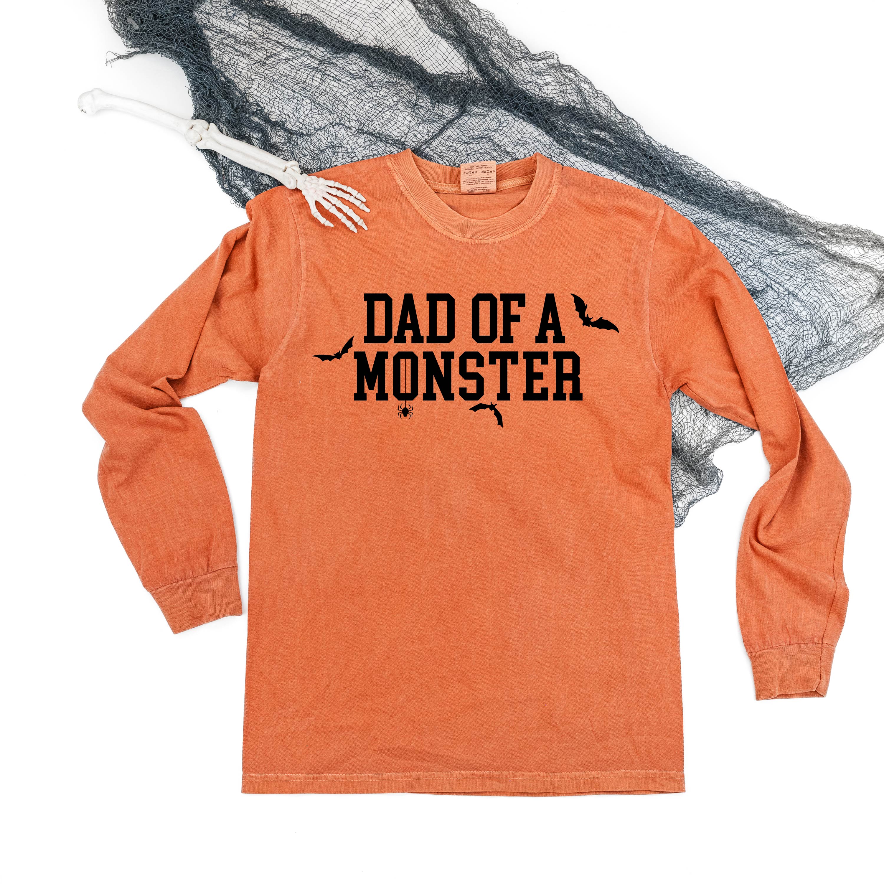 comfort_colors_long_sleeve_dad_of_a_monster_little_mama_shirt_shop