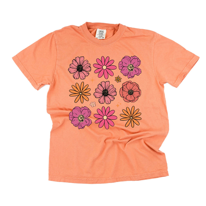 comfort_colors_short_sleeve_3x3_Spring_flowers_little_mama_shirt_shop