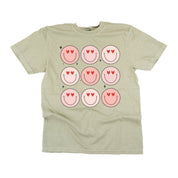 3x3 Heart Eye Smileys - Comfort Colors Tee Little Mama Shirt Shop