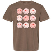 3x3 Heart Eye Smileys - Comfort Colors Tee Little Mama Shirt Shop