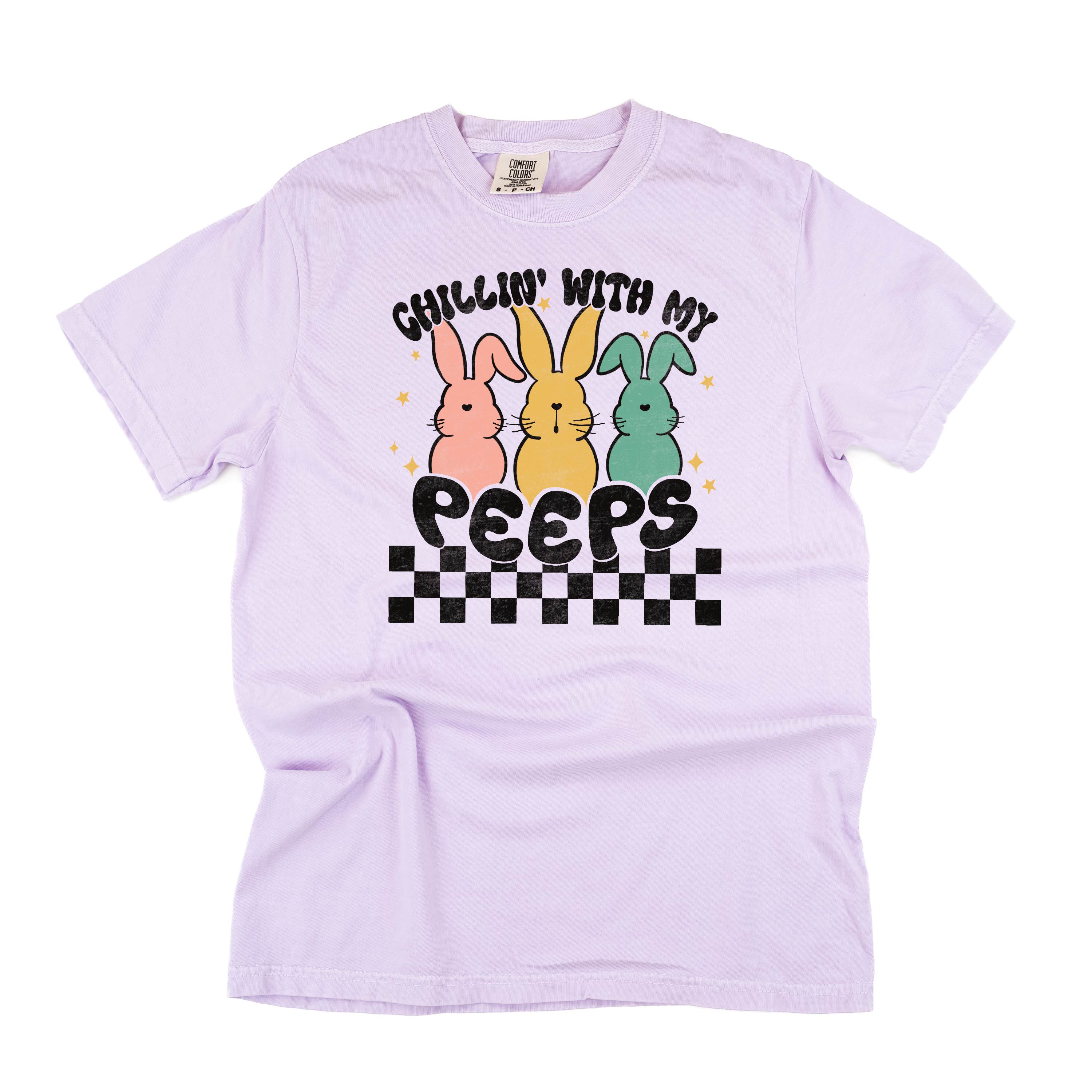 Chillin' With My Peeps - Comfort Colors Tee Little Mama Shirt Shop