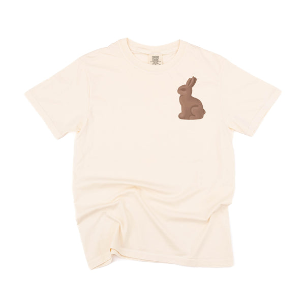 Chocolate Bunny - Pocket Design - SHORT SLEEVE COMFORT COLORS TEE