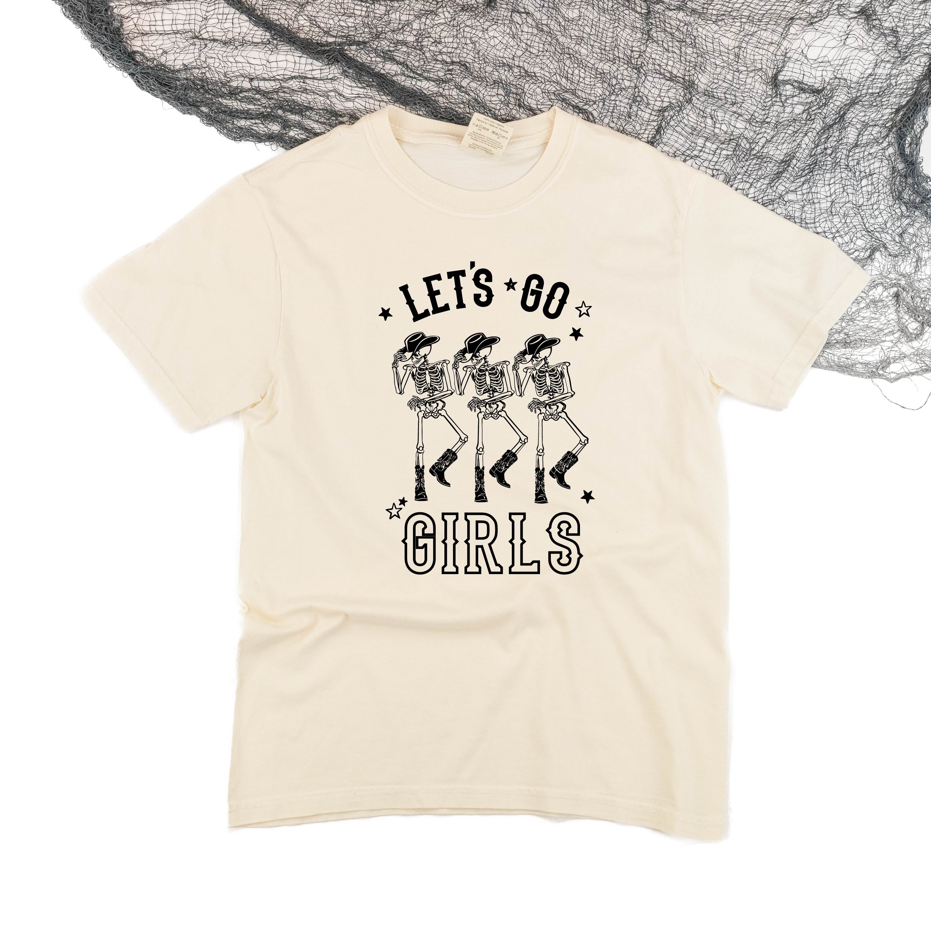 Cowgirl Skellies - Let's Go Girls - Comfort Colors Tee Little Mama Shirt Shop