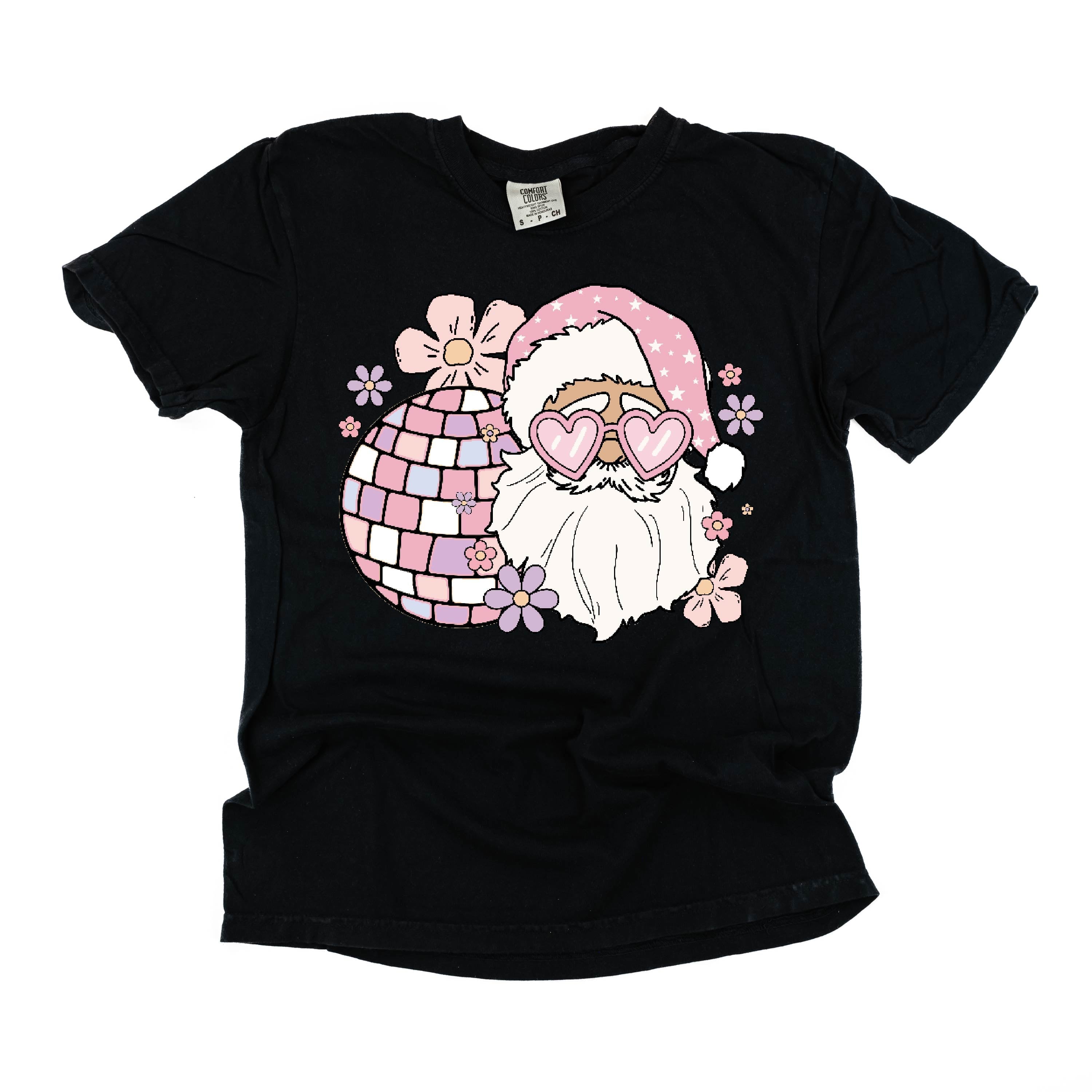 Disco Santa - Comfort Colors Tee Little Mama Shirt Shop