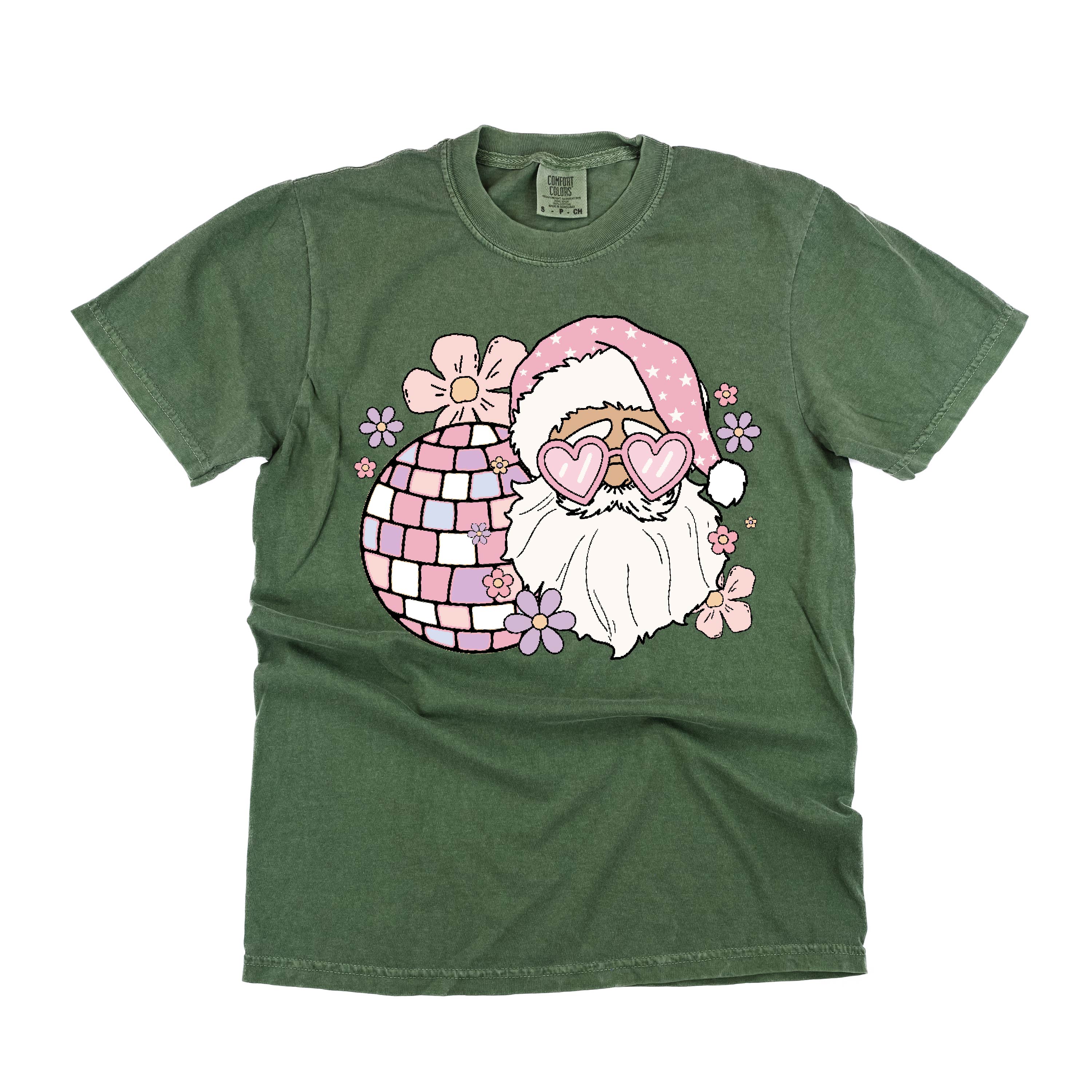 Disco Santa - Comfort Colors Tee Little Mama Shirt Shop