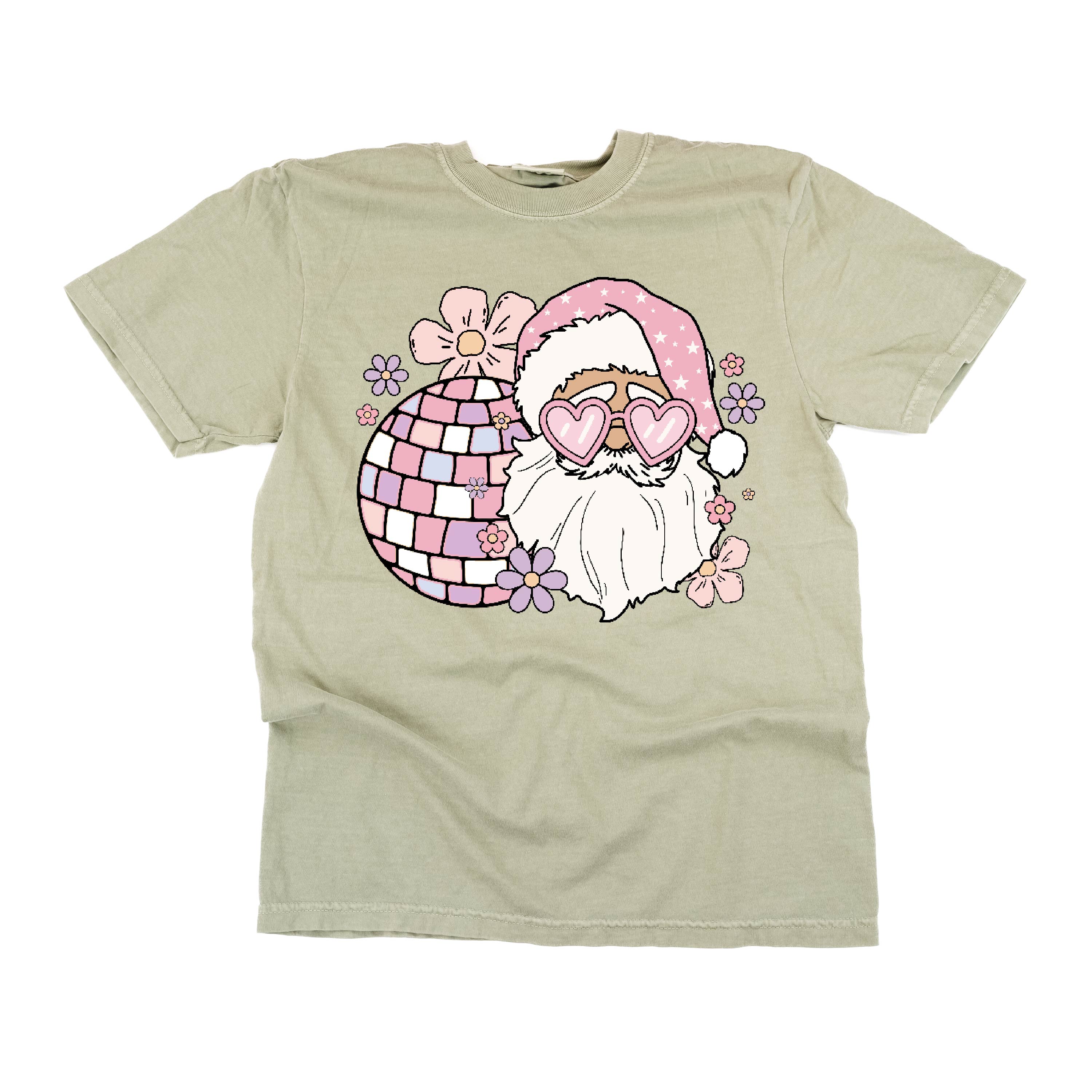 Disco Santa - Comfort Colors Tee Little Mama Shirt Shop