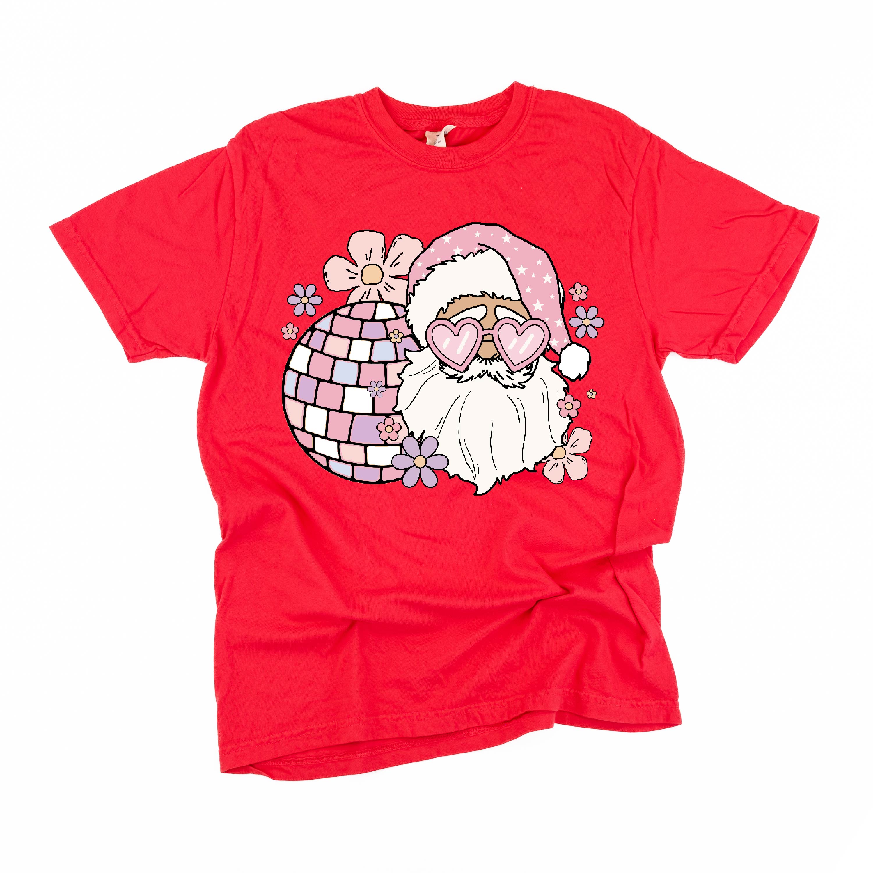 Disco Santa - Comfort Colors Tee Little Mama Shirt Shop