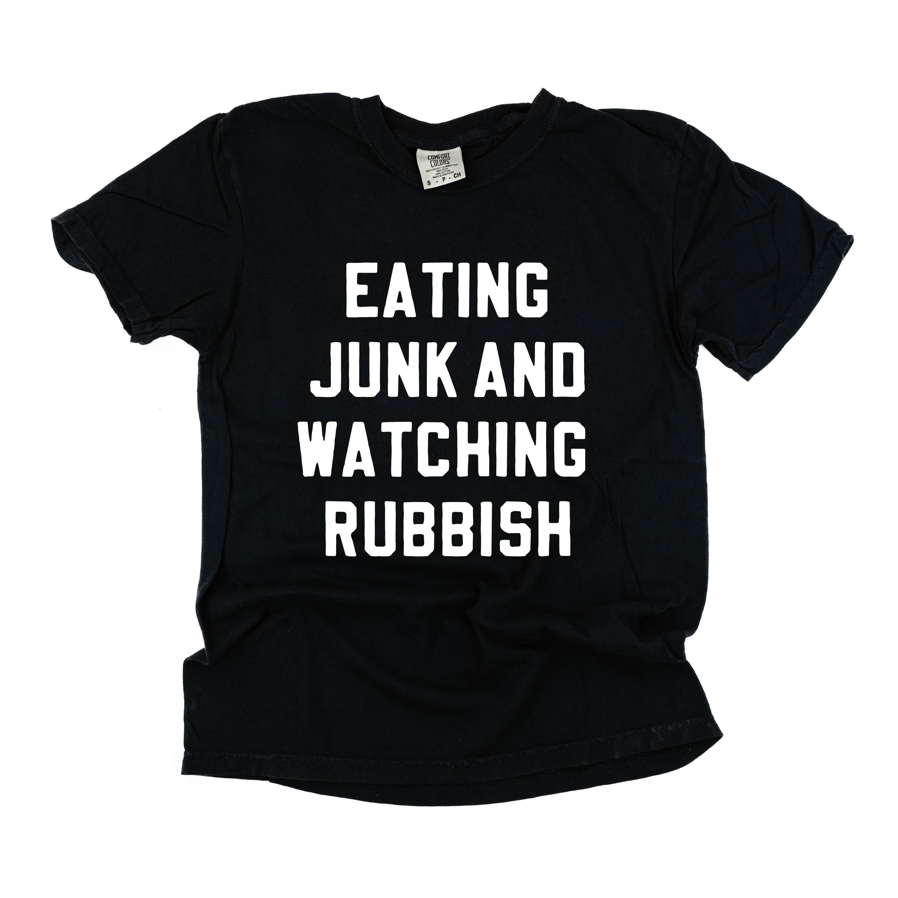 Eating Junk And Watching Rubbish - Comfort Colors Tee Little Mama Shirt Shop